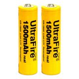 Bat 18650 3,7v Recarregável 1500mah Ultrafire Original 2pçs