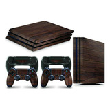 Skin De Madera Para Ps4 Pro Con 2 Skins Para Los Controles