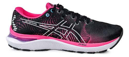 Tênis Esportivo Asics Meteora Preto E Pink Feminino