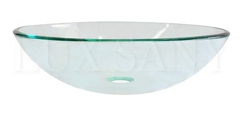 Lux Sany Ovalin-01 Ovalin Cristal Transparente Biselado 42cm