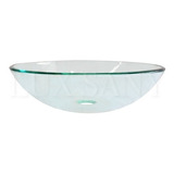 Lux Sany Ovalin-01 Ovalin Cristal Transparente Biselado 42cm