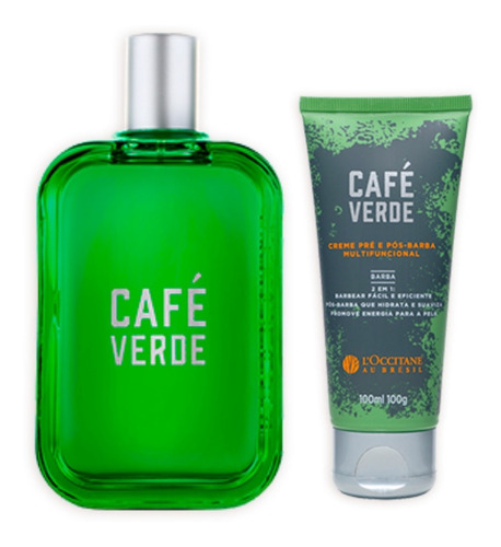 Kit Deo Colônia E Creme Pré/pós Barba Café Verde  L'occitane