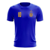 Camiseta Argentina Azul Con El Nro Delantero Que Elijas