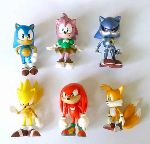 Figuras Sonic  Pack X 6 Hermosas Figuras Importdas 