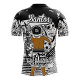 Camisa Camiseta De Time Santos Personalizada+nome Unissex