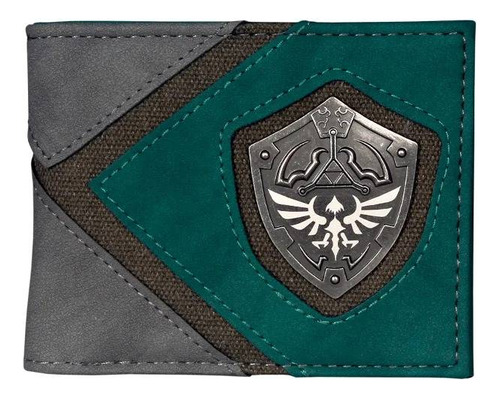 Cartera Videojuego Monedero Legend Zelda Link Escudo Kawaii 