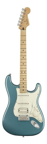 Guitarra Elétrica Fender Player Stratocaster Hss De  Amieiro Tidepool Brilhante Com Diapasão De Bordo