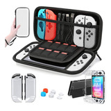 Kit 10pcs Bolsa Estojo Acessórios Para Nintendo Switch Oled