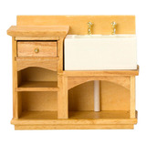 Muebles De Gabinete En Miniatura 1:12, Muebles Color Madera