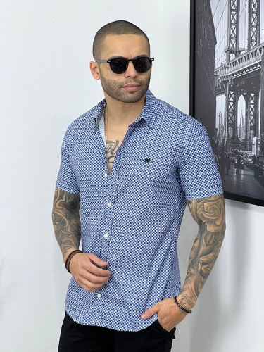 Camisa Masculina Detalhada Premium Estilo Social Fashion