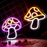 ~? Bonuci 2 Pcs Mushroom Neon Sign Led Neon Mushroom Lindo U