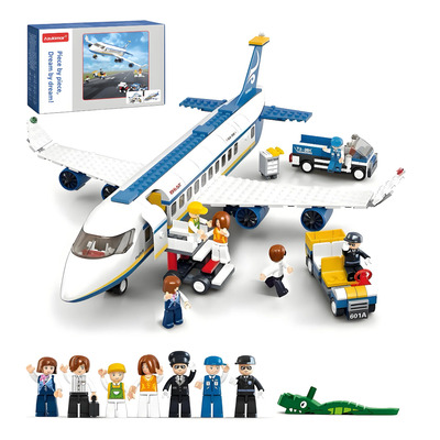 Azulamar Bloques De Avión De Pasajeros Urbano Juguete Regalo | Envío gratis