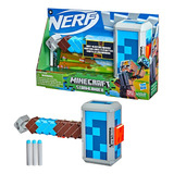 Pistola Lanza Dardos Nerf X Minecraft Stormlander Recoleta