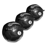 Kit Wall Ball 05kg + 08kg + 10kg Treino Funcional Bomcombate