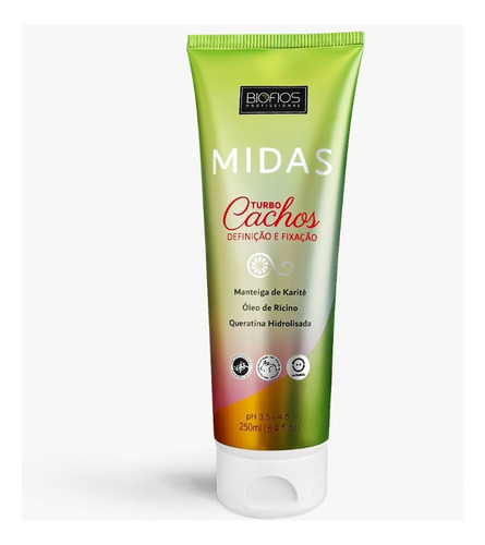 Ativador De Cachos Leave In Midas Turbo Cachos Biofios 250ml