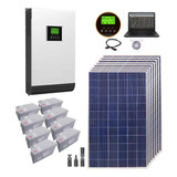 Kit Solar 16800wh X Dia Inversor 5kw/10kw 220v Casa Campo F8