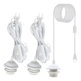 Kit De Luces Colgantes Para Enchufar, Paquete De 2 Faroles C