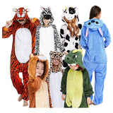 Pijama Kigurumi Niños Animales Mameluco Disfraz Vtt