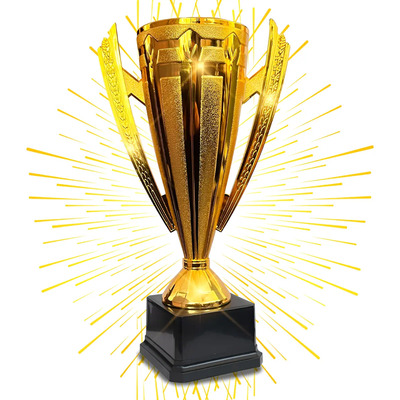 Copa Dorada Trofeo Premio Estatuilla Escolar Deporte 31 Cm | MercadoLibre