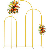 Soporte De Arco De Metal Dorado Para Arco De Boda, Juego De 