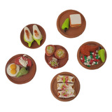 Comida 6 Platillos Mexicanos Miniatura Artesanía Mex Z815