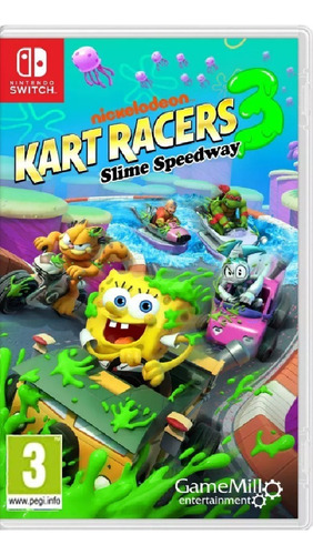 Nickelodeon Kart Racers 3: Slime Speedway  Kart Racers Standard Edition Gamemill Entertainment Nintendo Switch Físico