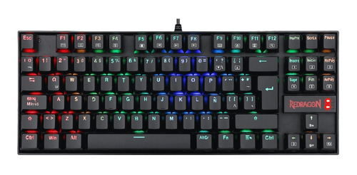 Teclado Mecanico Redragon Kumara K552 Led Rgb Gamer Negro