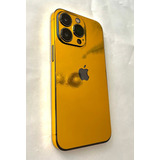 Skin Vinil Autoadherible Oro Cromo Para iPhone 14 (normal)