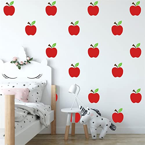 Pegatinas De Pared De Manzanas Rojas Para Habitación De Niño