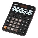 Calculadora Escritorio Casio Dx-12b Negra 12 Digitos Color Negro
