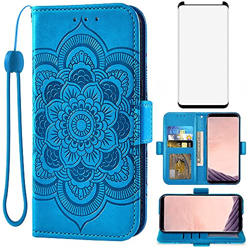 Funda Cartera Para Samsung Galaxy S8 Plus Azul - 2
