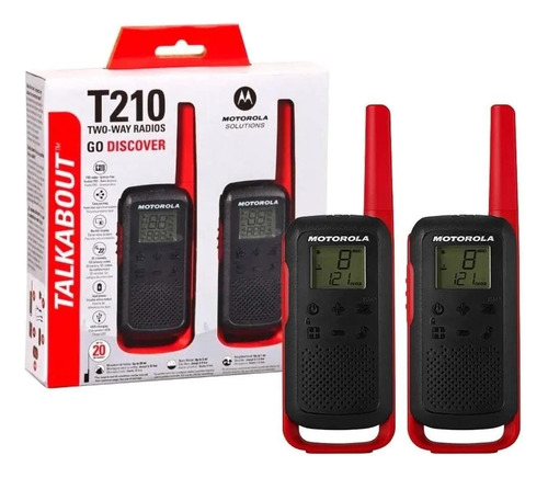 Motorola Talkabout T210br - 2 - Vermelho - 100v/240v