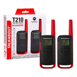 Motorola Talkabout T210br - 2 - Vermelho - 100v/240v