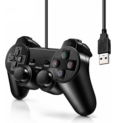 Controlador De Juegos Usb Con Cable Gamepad Para Pc