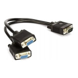 Cable Duplicador Pantalla Vga Macho A Vga Hembra X2 Calidad