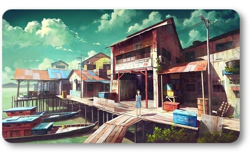 Mousepad Xl 58x30cm Cod.477 Arte Anime Paisaje Japon