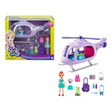 Polly Pocket Helicóptero De Vacaciones Figura + Accesorios