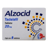 Alzocid Tadalafil Caja C/8 Tabletas De 20 Mg C/u