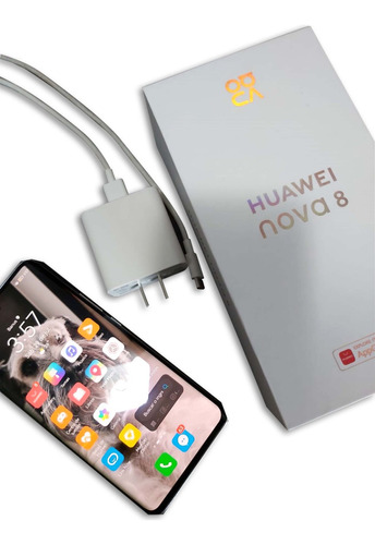 Huawei Nova 8 164 Gb Blanco 8 Gb Ram, Carga Rápida De Batería, 4 Cámaras, Una De 64 Megapixeles, Sensor De Huellas Digital.