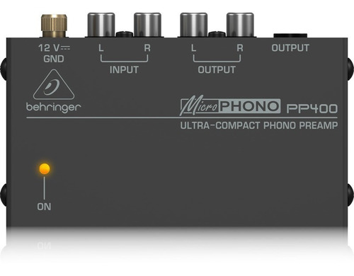 Behringer Pp400 Preamplificador Para Tornamesa Ultra Compact