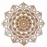 Mandala Mdf Cru 40x40 Cm 3mm - Md 110