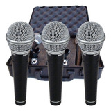 Samson R21 Pack 3 Microfonos Dinamicos De Mano Ideal Voces