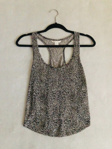 Blusa Estilo Tank Top H&m Animal Print 