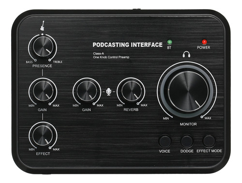 Tarjeta De Sonido Live Con Micrófono Power Phantom Streaming