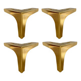 4 Patas Doradas (oro) Cromadas Para Muebles Tr13 De 13 Cms 