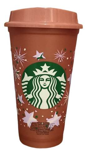 Vaso Starbucks Reusable Rosa Cambia Color