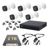 Kit 5 Cámaras 1080p 2 Mp Dahua 2 Tb Baluns Dvr 8 Canales