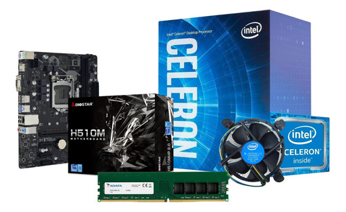 Kit Actualización Intel Celeron 10ma Gen, H410, 4 Gb Ddr4