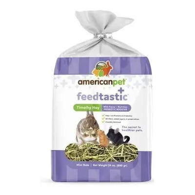 Heno Timothy Americanpet Feedtastic 680g Probióticos Conejos Cobayas | Envío gratis