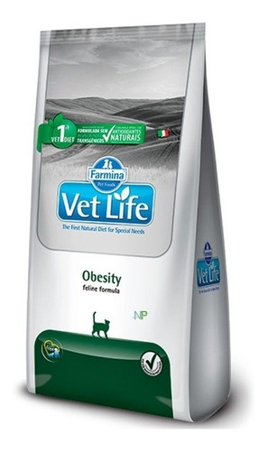 Alimento Gatos Obesos Vet Life Obesity 2kg. Np